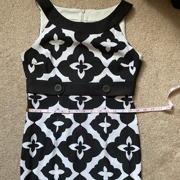 JESSICA  black & white dress 4P - Picture 9 of 11